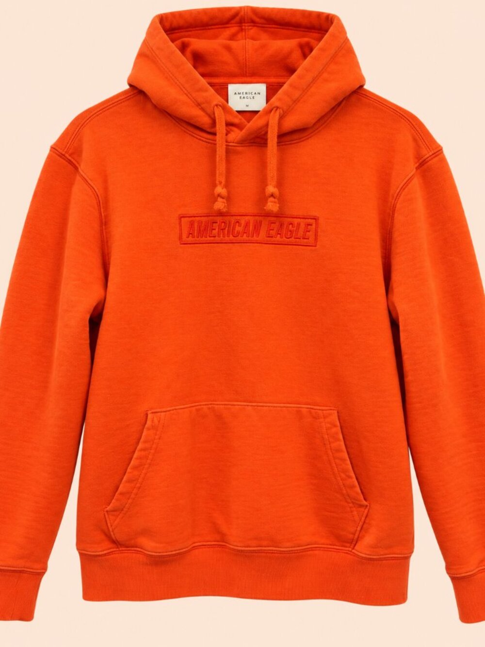 American Eagle Orange Pullover Hoodie | Small